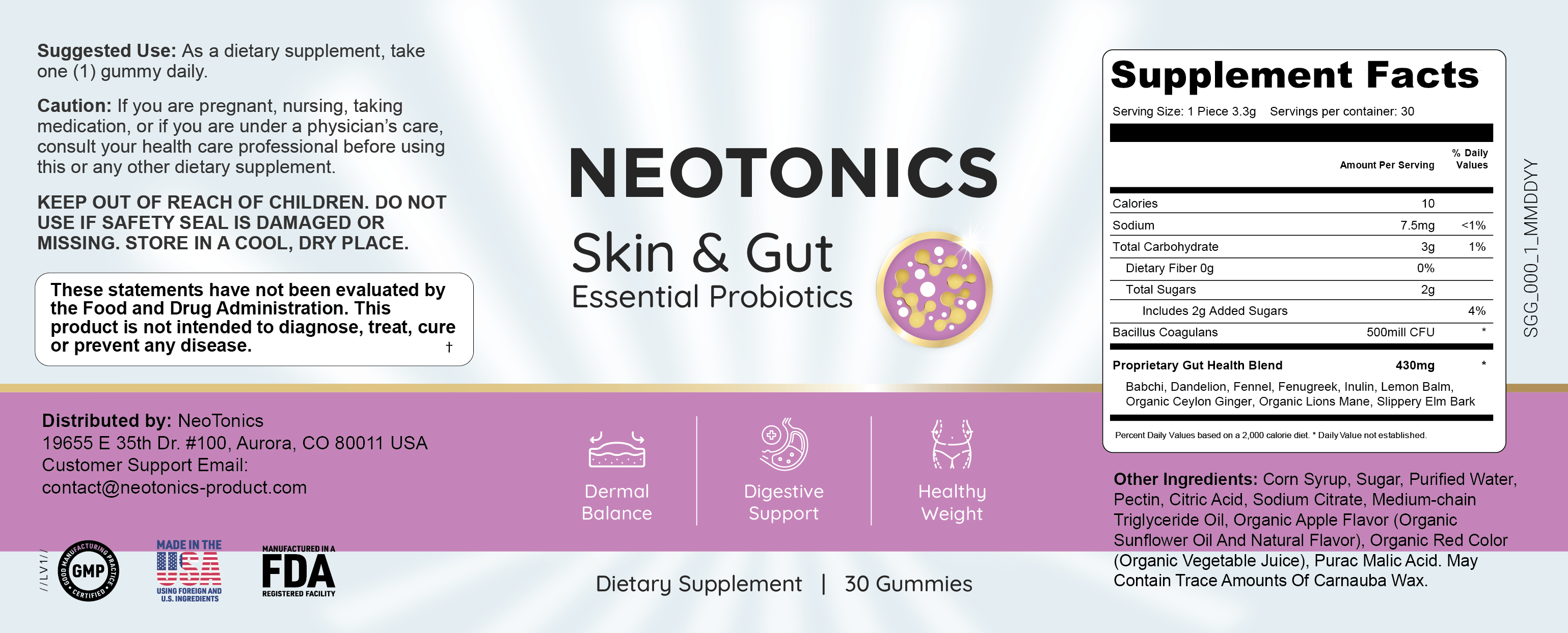 neotonic label